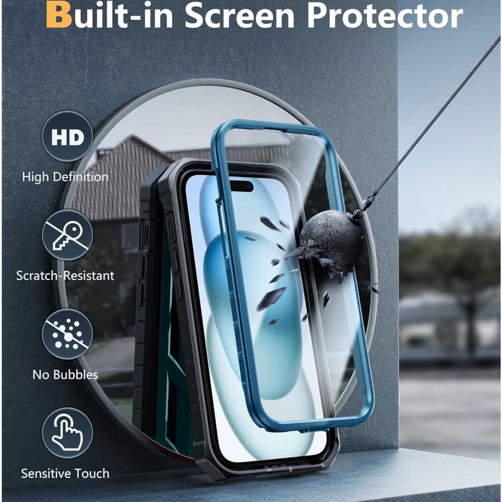 New Apple iPhone Shockproof Protection Hard Phonecase Dual Layer Matte - Picture 3 of 8
